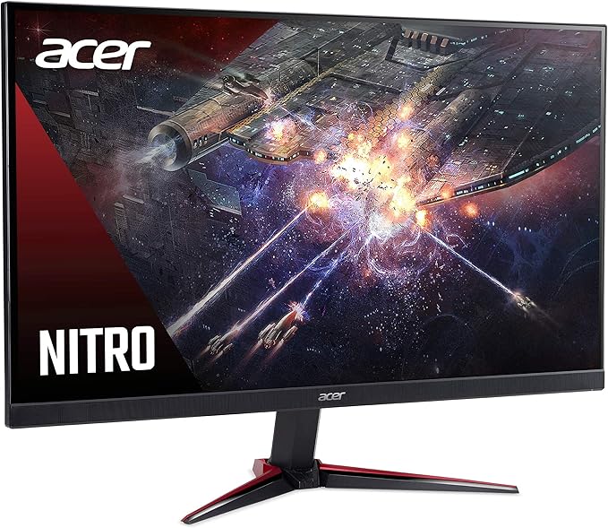 acer Nitro VG240Y Sbiip 23.8” Full HD (1920 x 1080) IPS Gaming Monitor | AMD FreeSync Technology | 165Hz Refresh Rate | Up to 0.5ms | 99% sRGB | 1 x Display Port 1.2 &amp 2 x HDMI 2.0