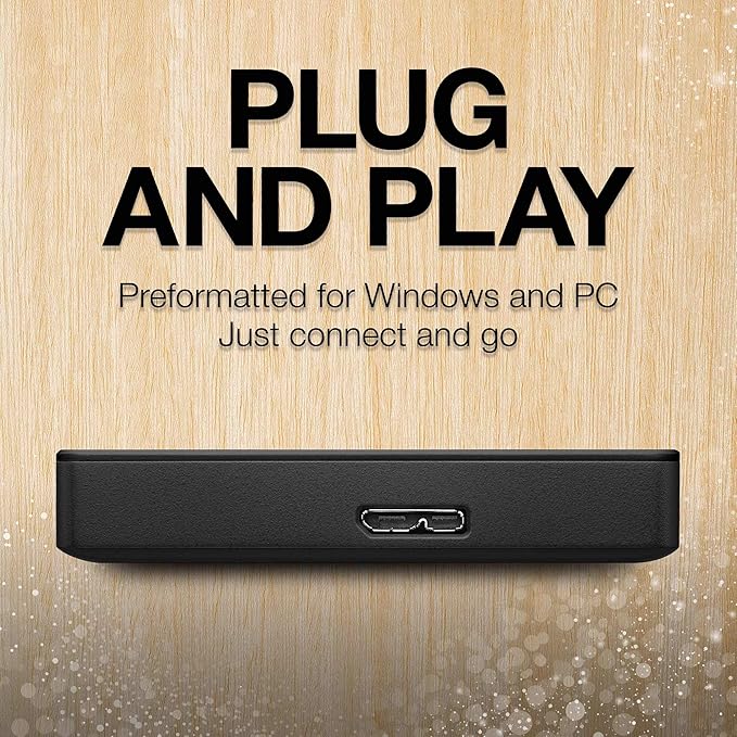Seagate Portable 2TB External Hard Drive HDD — USB 3.0 for PC Mac PlayStation &amp Xbox -1-Year Rescue Service (STGX2000400)