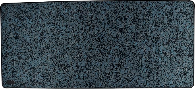 CrashPad XXL Gaming Mouse Pad - 36 x 16 - Thick Extended Gaming Desk Mat (Blue)