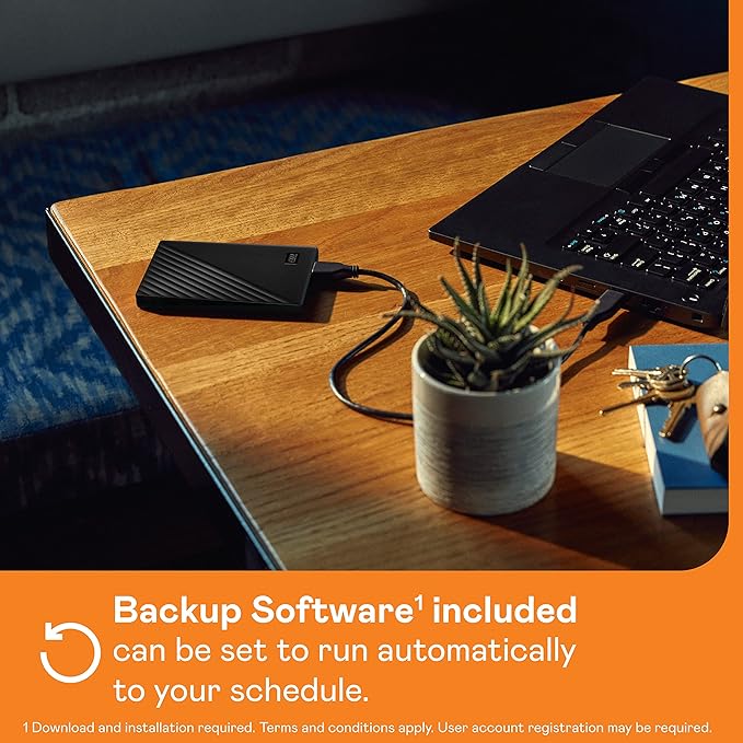 WD 2TB My Passport Portable External Hard Drive with Backup Software and Password Protection Blue &amp 1TB My Passport Portable External Hard Drive with Backup Software and Password Protection Blac