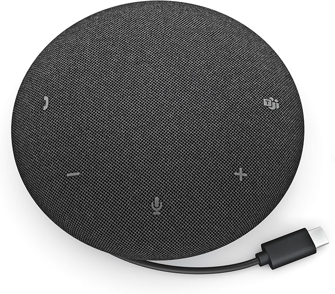 Dell Pro Wired Speakerphone - SP325 - USB-C Zoom/Microsoft Teams Certified 4 Omnidirectional Microphones AI-Based Noise Cancellation Microphones