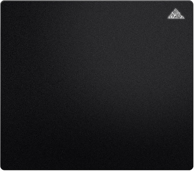 Lovicool Glass Gaming Mouse PadUltra-Smooth Surface Noise-Reducing DesignImpact &amp Scratch Resistant9H Tempered Glass Gaming Mouse Mat15.7 x 17.7 inches-Black