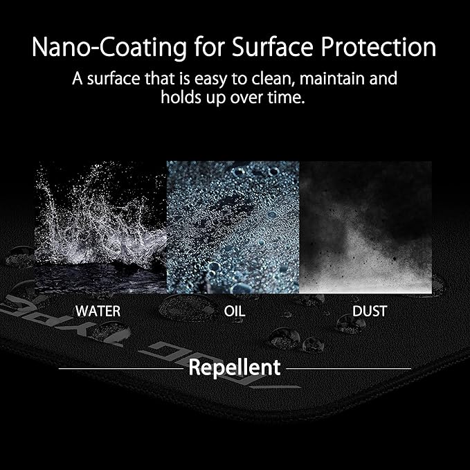 ASUS ROG Hone Ace XXL Gaming Mouse Pad – 35.4” x 15.7 (XXL Size) Extra-Cushioning Table-Sized for Wide Smooth Glide and Control Water/Oil/Dust-Resistant Extra-Soft Non-Slip Rubber Base - Black