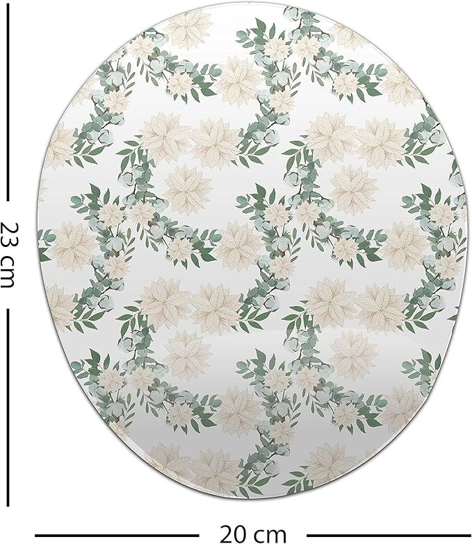 Ergonomic Mouse Pad with Wrist Rest Digital Printed Mouse Mat for Tendon Sheath Problems Non-Slip Base for Office and Home Size: 20 x 23 cm
