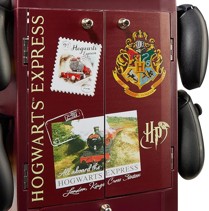 Numskull Harry Potter Platform 9 3/4 Gaming Locker – Holds 10 Games 4 Controllers Headset – Official Harry Potter Storage Organizer