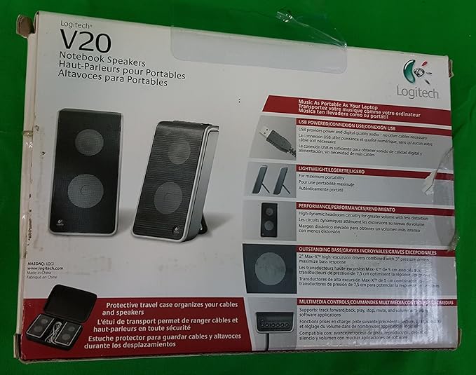Logitech V20 Notebook Speakers (Black)
