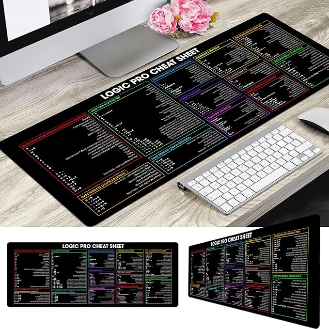 Logix-Pro PLC Shortcuts &amp Cheat Sheet Mouse Mat Quick Reference for Engineering Students PLC Programmers and Technicians – Essential Tool for Industrial Automation Study Work and Reference K