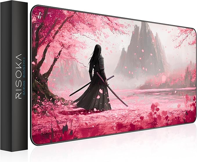 XXL Gaming Mouse Pad 35.4 x 15.7 inch - Water-Resistant &amp Stitched Edges - Large Anime XL Mousepad for Desk - Gamer Accessories Big Full Deskpad Mat Game Mousepads Deskmat