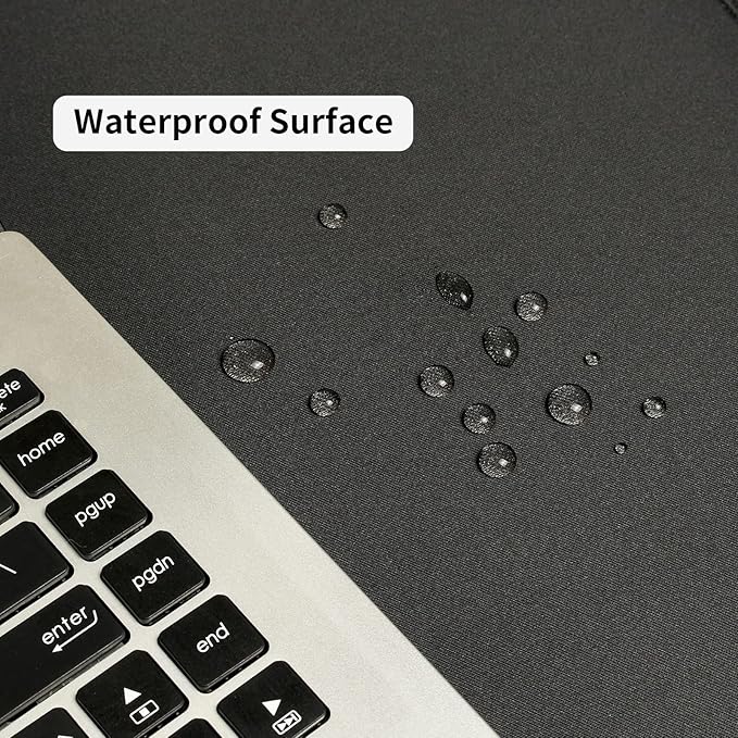 Large Mouse Pad 36x17 in Gaming Mouse MatWaterproof and Non-Slip Desktop Pad for Computer KeyboardBlackXL