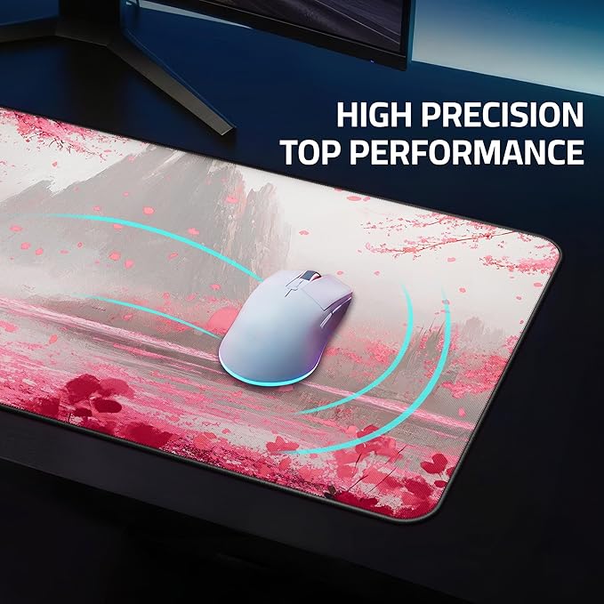 XXL Gaming Mouse Pad 35.4 x 15.7 inch - Water-Resistant &amp Stitched Edges - Large Anime XL Mousepad for Desk - Gamer Accessories Big Full Deskpad Mat Game Mousepads Deskmat