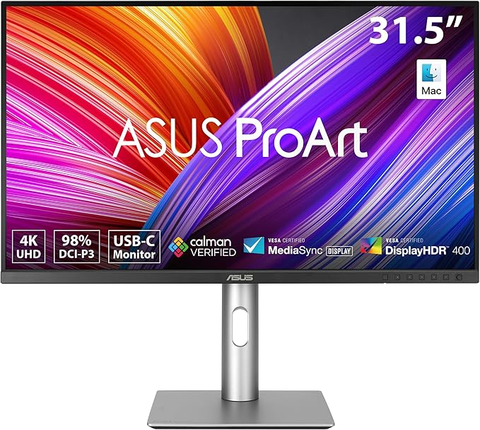 ASUS ProArt Display 32” (31.5 viewable) Professional Monitor (PA329CRV)(Renewed)