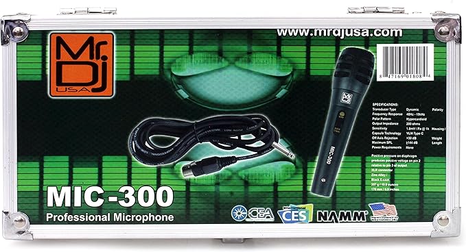 Mr. Dj MIC300 Uni-Directional Dynamic Microphone