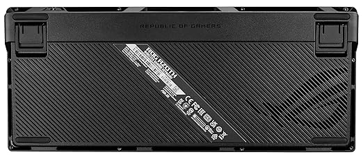 ASUS ROG Azoth Wireless Mechanical Gaming Keyboard – 75% TKL Tri-Mode Connectivity Hot Swappable Pre-lubed ROG NX Storm Clicky Switches PBT Keycaps RGB OLED Display PC/Mac Support - Black