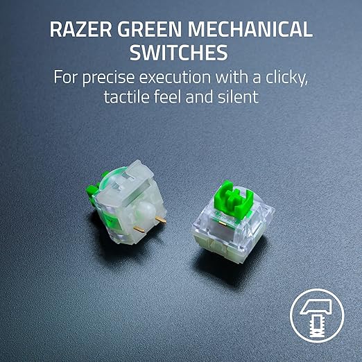 Razer BlackWidow V4 X Mechanical Gaming Keyboard: Green Switches Tactile &amp Clicky - 6 Macro Keys - Chroma RGB - Doubleshot ABS Keycaps - Sound Dampening &amp Stabilizers - Zenless Zone Zero Editi
