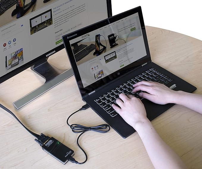 Plugable USB 2.0 to VGA Video Graphics Adapter for Multiple Monitors up to 1920x1080 Supports Windows 1110 8.1 7 XP Mac and ChromeOS