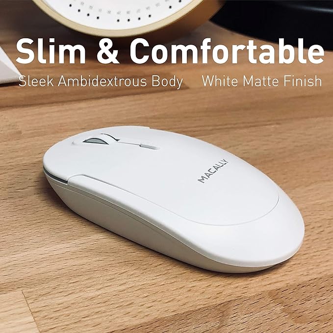 Macally Wireless Number Pad for Mac &amp PC and a Wireless Bluetooth Mouse Work with Numbers More Efficiently