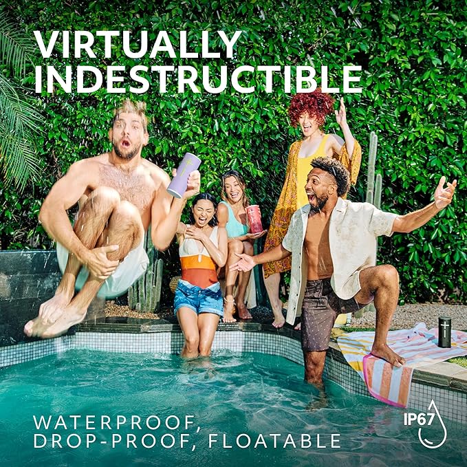 Ultimate Ears Boom 4 Portable Waterproof Bluetooth Speaker with 360-Degree Bold Immersive Crystal-Clear Sound Floating Speaker with 15-Hour Battery and 147ft (45m) Range - Blue