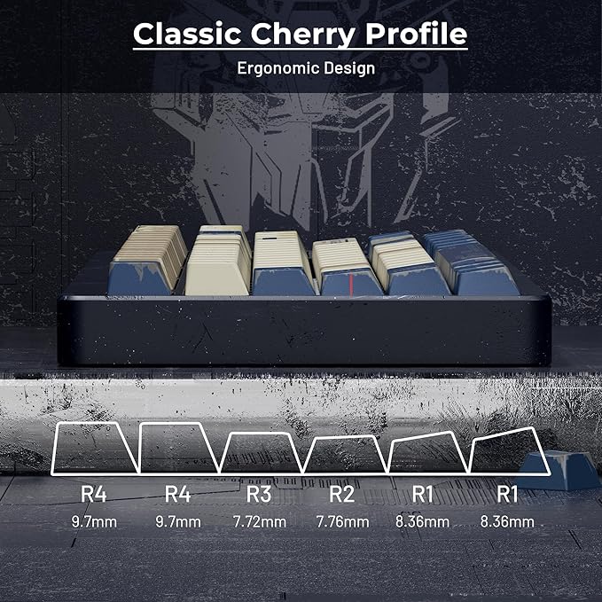 XVX Japanese Anime Keycaps- Retro PBT Keyboard CapsDye Sublimation Keyboard Keycaps with Cherry Profile134 Keys Keycap Sets for Mechanical Keyboards - Only Key caps