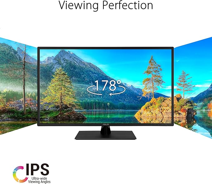 ASUS 32 Inch 1080P Monitor (VA329HE) - Full HD IPS 75Hz Adaptive-Sync Eye Care Low Blue Light Flicker Free HDMI VGA Wall Mountable Tilt Adjustable Black