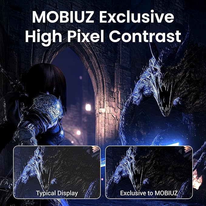 BenQ MOBIUZ EX271UZ 27” 4K QD-OLED 240Hz 0.03ms HDMI 2.1 USB-C 90W Gaming Monitor 99% DCI-P3 DisplayHDR True Black 400 FreeSync Premium Pro Remote Controller 3-Year OLED Burn-in Warranty