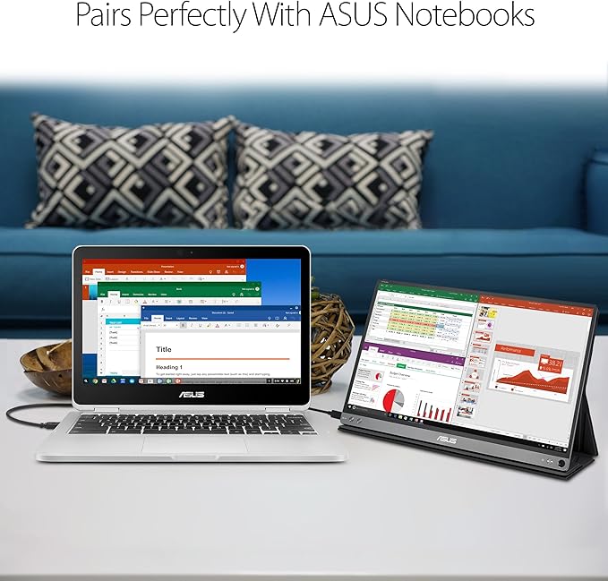 ASUS ZenScreen MB16AC 15.6 Full HD IPS USB Type-C Portable Eye Care Monitor