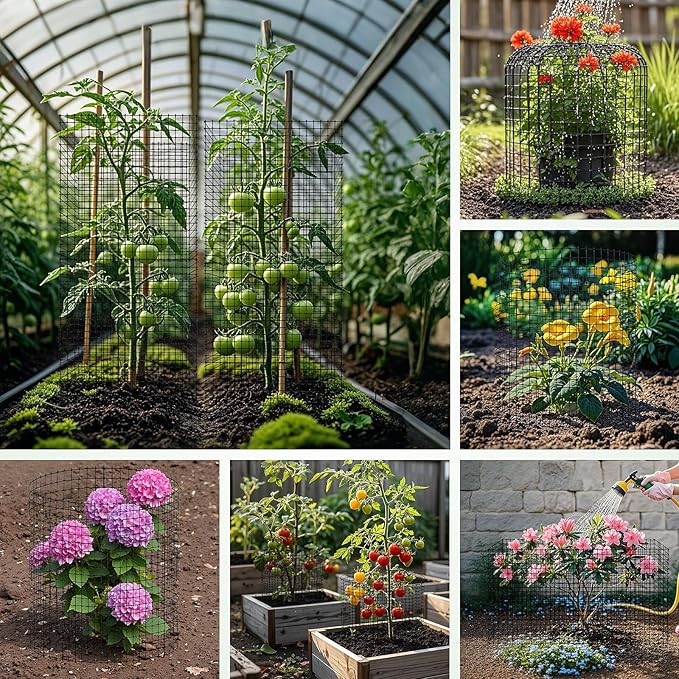 30PCS Plant Protection from Animals12x12 Inch Metal Wire Plant ProtectorsPlant Cages to Keep Animals Out Sturdy Bunny Barricades Chicken Wire Cloche Plant Protectors for Shrubs Flowers Vegetables