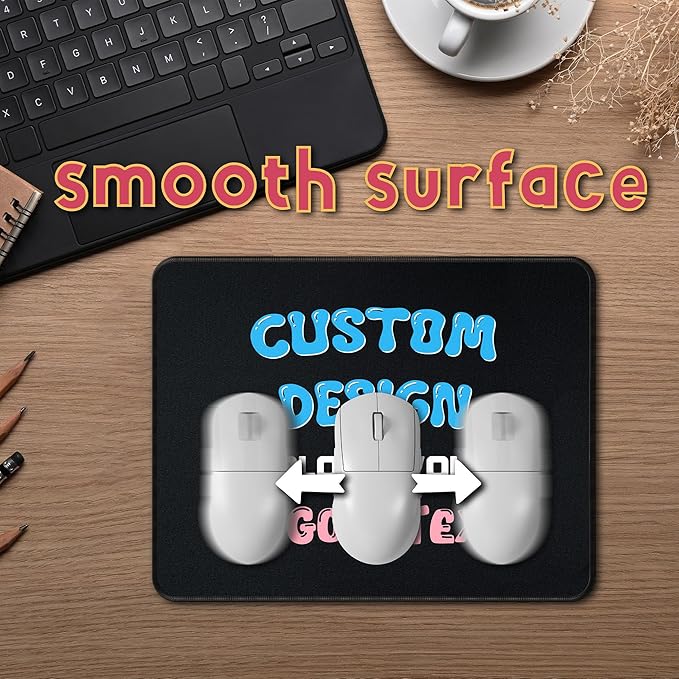 Custom Mouse Pad with Photo - Ships Next Business DayNon-Slip Rubber Base Large Size 16x29.5 inch Personalized Mouse Pad with PictureCustomized Mousepad for Work &amp Gaming