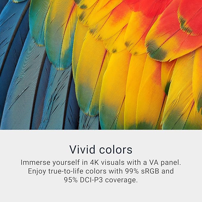Dell 32 Plus 4K Monitor - S3225QS - 31.5-inch 4K (3840 x 2160) up to 120Hz 16:9 Display VA Panel AMD FreeSync Premium 99% sRGB 95% DCI-P3 1500:1 Contrast Ratio Comfortview - Ash White