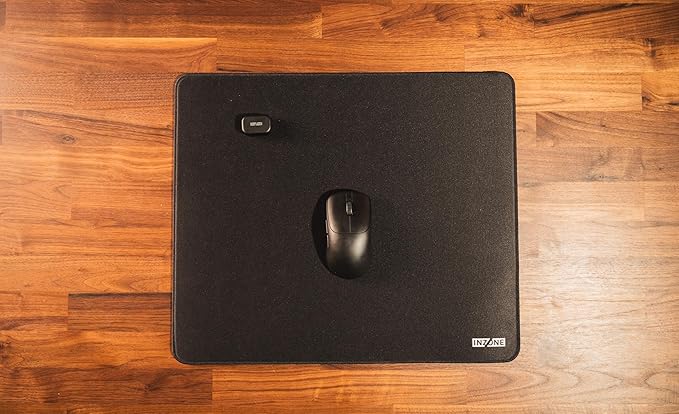 Sony INZONE Mat-F Control-Type Large Cloth Gaming Mousepad Thick 6mm Cushion High Friction 480x400mm Edge Stitched SlimFlex Non-Slip Rubber Base Developed with Fnatic