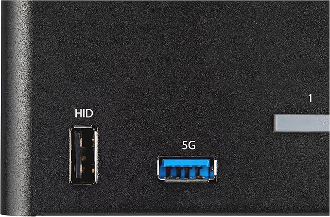 StarTech.com 2 Port Quad Monitor DisplayPort KVM Switch - 4K 60Hz UHD HDR - Desktop 4K DP 1.2 KVM with 2 Port USB 3.0 Hub (5Gbps) &amp 4X USB 2.0 HID Ports Audio - Hotkey Switching - TAA (SV231QDPU3