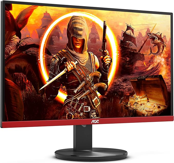 AOC G2490VX 24 Class Frameless Gaming Monitor FHD 1920x1080 1ms 144Hz FreeSync Premium 126% sRGB / 93% DCI-P3 3Yr Re-Spawned Zero Dead Pixels Black