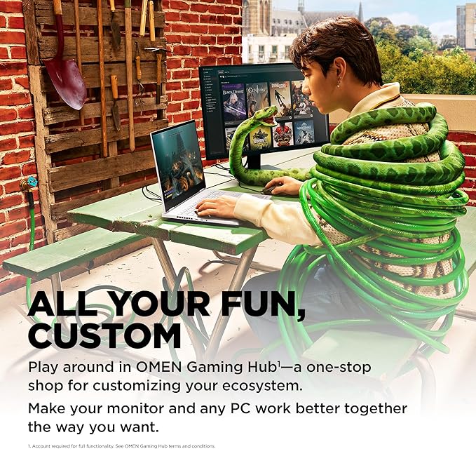 HP OMEN 23.8 FHD 165Hz Gaming Monitor FHD Display (1920 x 1080) IPS panel 99% sRGB 90% DCI-P3 16:9 AMD FreeSync Premium Technology 24 (2023)Black
