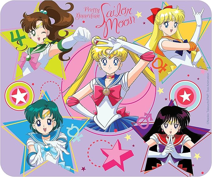 ABYSTYLE - Sailor Moon Soft Mouse Mat Sailor Warriors Pink ABYACC518