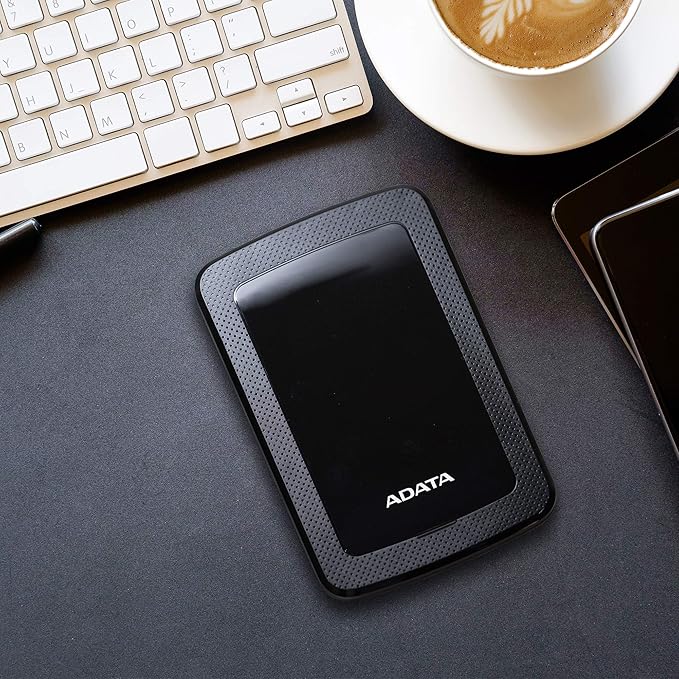 ADATA Hard Drive - 2 TB - External (Portable) - USB 3.1-256-bit AES - Black