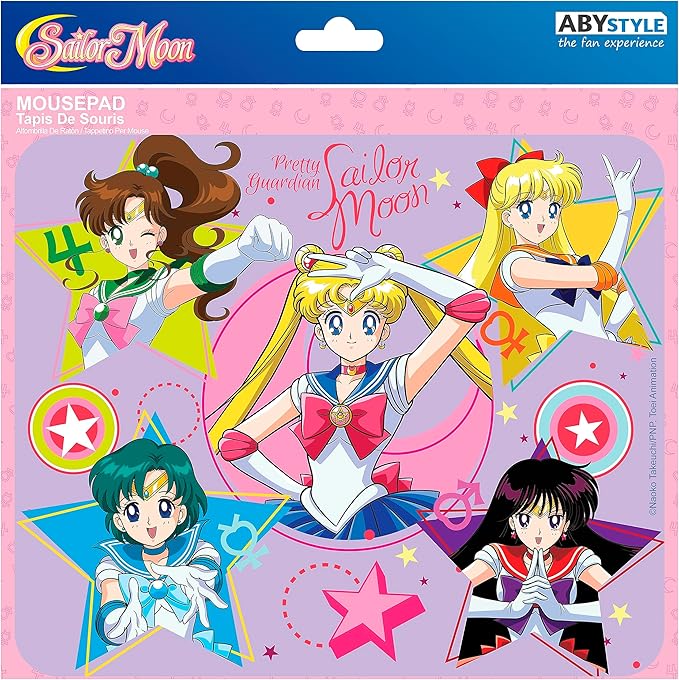 ABYSTYLE - Sailor Moon Soft Mouse Mat Sailor Warriors Pink ABYACC518