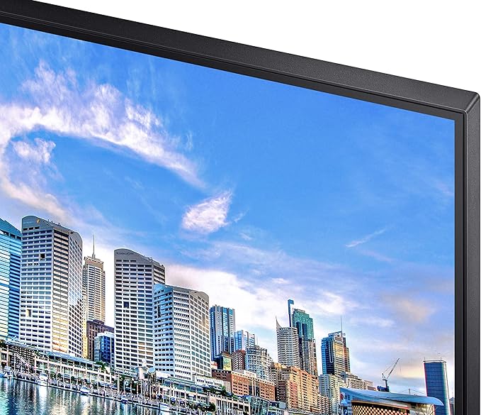 SAMSUNG FT45 Series 24-Inch FHD 1080p Computer Monitor 75Hz IPS Panel HDMI DisplayPort USB Hub Built-in Speakers Height Adjustable Stand 3 Yr WRNTY (LF24T450FZNXGO)Black