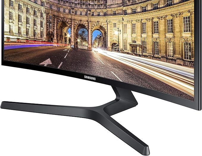 SAMSUNG 23.5” CF396 Curved Computer Monitor AMD FreeSync for Advanced Gaming 4ms Response Time Wide Viewing Angle Ultra Slim Design LC24F396FHNXZA Black