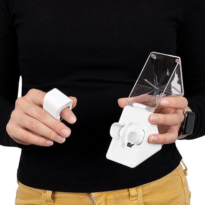 Ring - White Wearable Wireless Mouse and Air Gesture Presenter - 3D Wireless Ring Mouse for Gamers