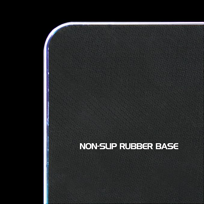 ENHANCE LED Gaming Mouse Pad RGB - Hard Mouse Pad with 7 Light Up Modes and Brightness Controls - Large Surface (13.75 x 9.8 in) with Glowing Lights and Rubber Non-Slip Grip for Desktop Gamers