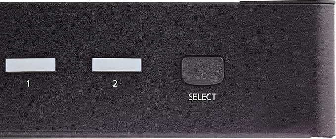StarTech.com 2 Port HDMI KVM Switch - Single Monitor 4K 60Hz Ultra HD HDR - Desktop HDMI 2.0 KVM Switch with 2 Port USB 3.0 Hub (5Gbps) and 4X USB 2.0 HID Audio - Hotkey Switching - TAA