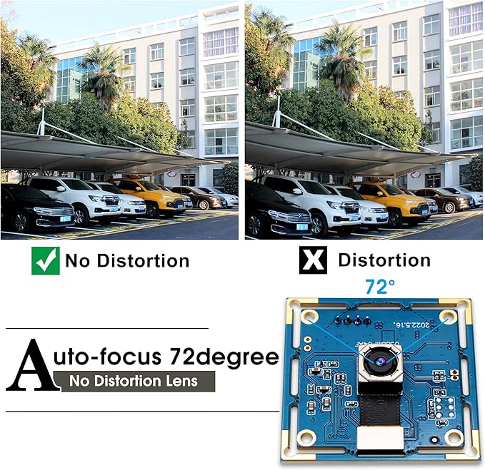 ELP 8MP USB Camera - Autofocus 4K PC &amp Raspberry Pi Mini UVC USB2.0 Webcam Board IMX179 Industrial Lightburn Camera for Laptop