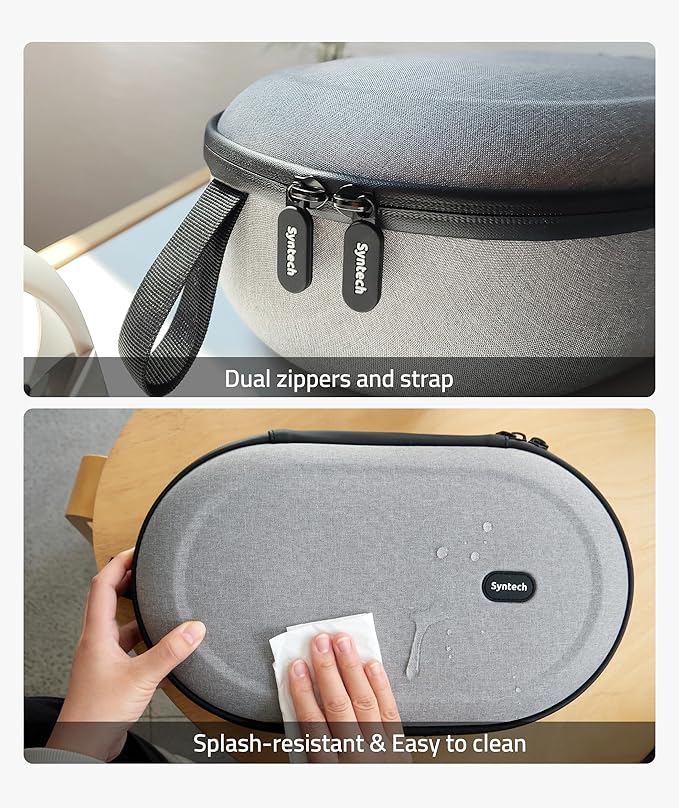Syntech Hard Carrying Case Compatible with Meta Quest 3S/Quest 3/Oculus Quest 2/VP/Pico4 Accessories VR Headset with Elite Strap Touch Controllers for Travel Storage (Do Not Fit 3rd-party Headstrap)