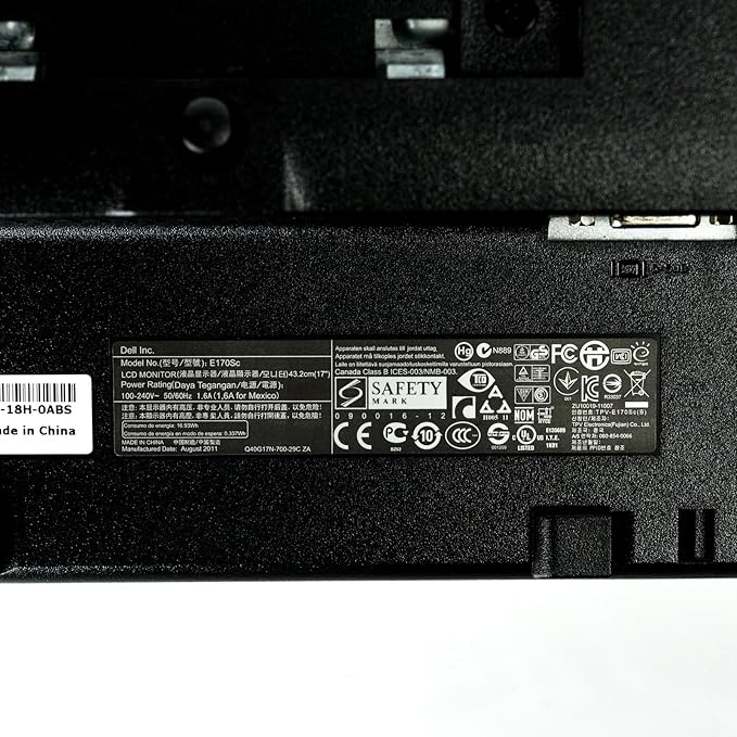Dell E170S 17-inch flat panel monitor
