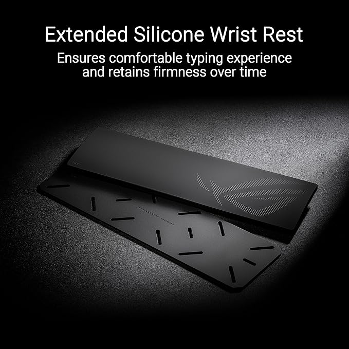 ASUS ROG Azoth Extreme Wireless Mechanical Gaming Keyboard – 75% TKL ROG NX Snow Linear Switches PBT Keycaps Aluminum Chassis Carbon Fiber Gasket Mount Color OLED Screen PC/Mac Support - Black