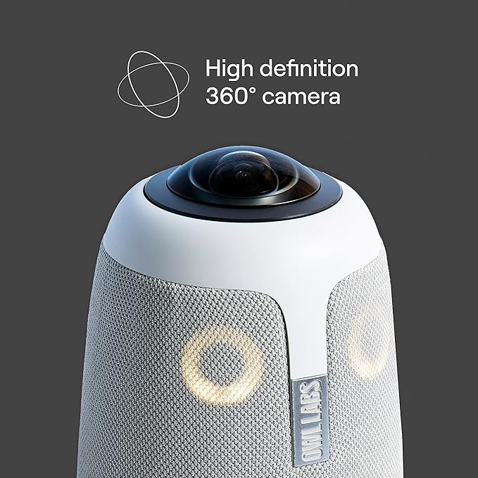 Refurbished Meeting Owl 3-360-Degree 1080p HD Smart Video Conference Camera Microphone and Speaker (Automatic Speaker Focus &amp Smart Zooming and Noise Equalizing) (Renewed Premium)