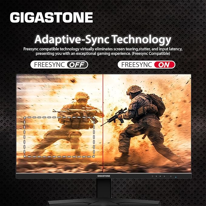 Gigastone 27 inch IPS Gaming Monitor 2-Pack 165Hz FHD 1920 x 1080 178° Wide View Frameless PC Monitor Built-in Speakers FreeSync Eye Care Technology Ergonomic Tilt VESA MountDPHDMI