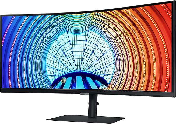 Samsung Business S65UA Series 34 Inch Curved WQHD 3440x1440 Computer Monitor HDR10 100 Hz USB-C DP Daisy Chain HDMI 2.0 USB 3.0 Hub (S34A654UXN) Black