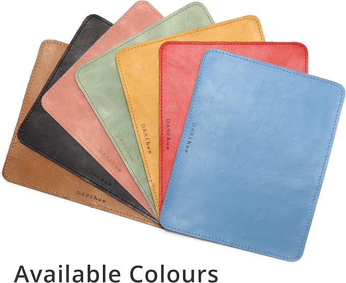 Genuine Leather Mouse Pad (Mint Green Large)