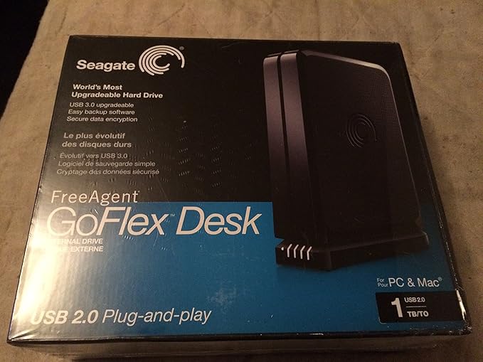 Seagate FreeAgent GoFlex Desk 1 TB USB 2.0 External Hard Drive STAC1000100 (Black)