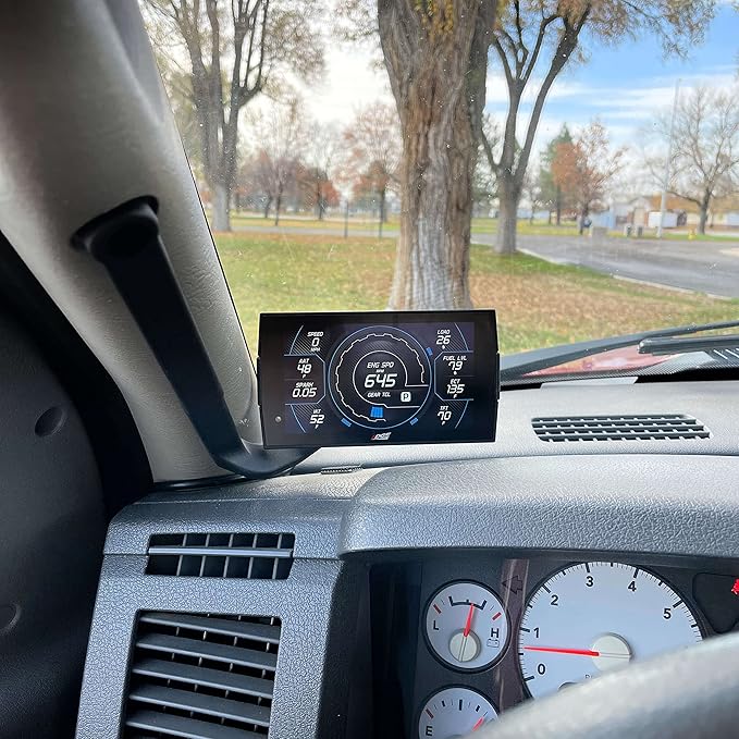 Edge Insight CTS3 Touch Screen Gauge Monitor 84130-3 &amp A-Pillar Mount 38600 Compatible with 2006-2009 Ram 1500/2500/3500 Diesel 6.7 5.9 5.7 HEMI Magnum Cummins
